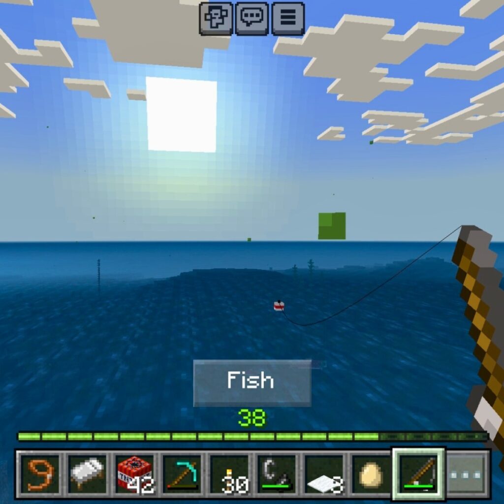 fishing for a saddle in minecraft